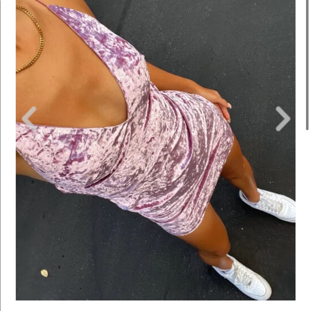 Isabelles cabinet tell me I’m pretty violet dress size small NWOT mini bodycon